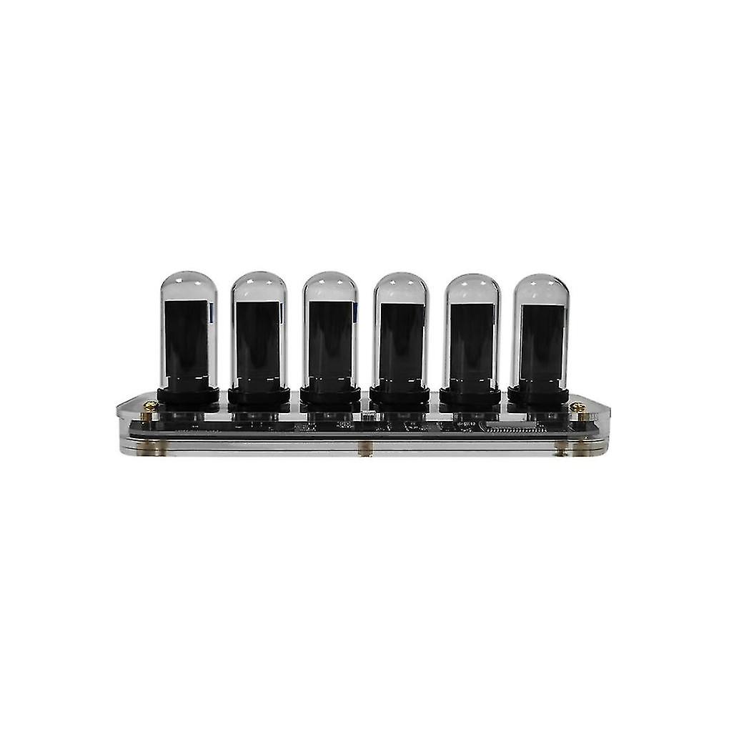 Nixie Clock,modern Table Clock,transparent Crystal Base, Ips Lcd Screen,desktop Decoration,reteo Mo