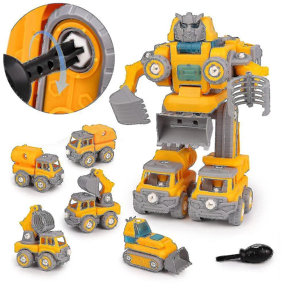 5in1 Kids Robot Engineering Truck Take Apart Construction