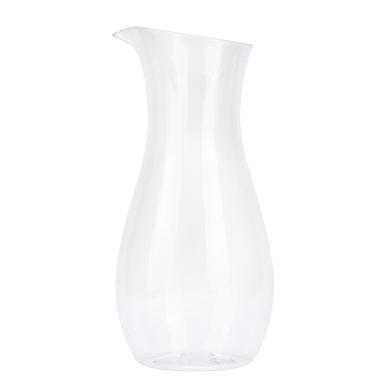Acrylic Transparent Juice Bottle Water Jug Wine Beverage Container Kettle Carafe for Bar Home
