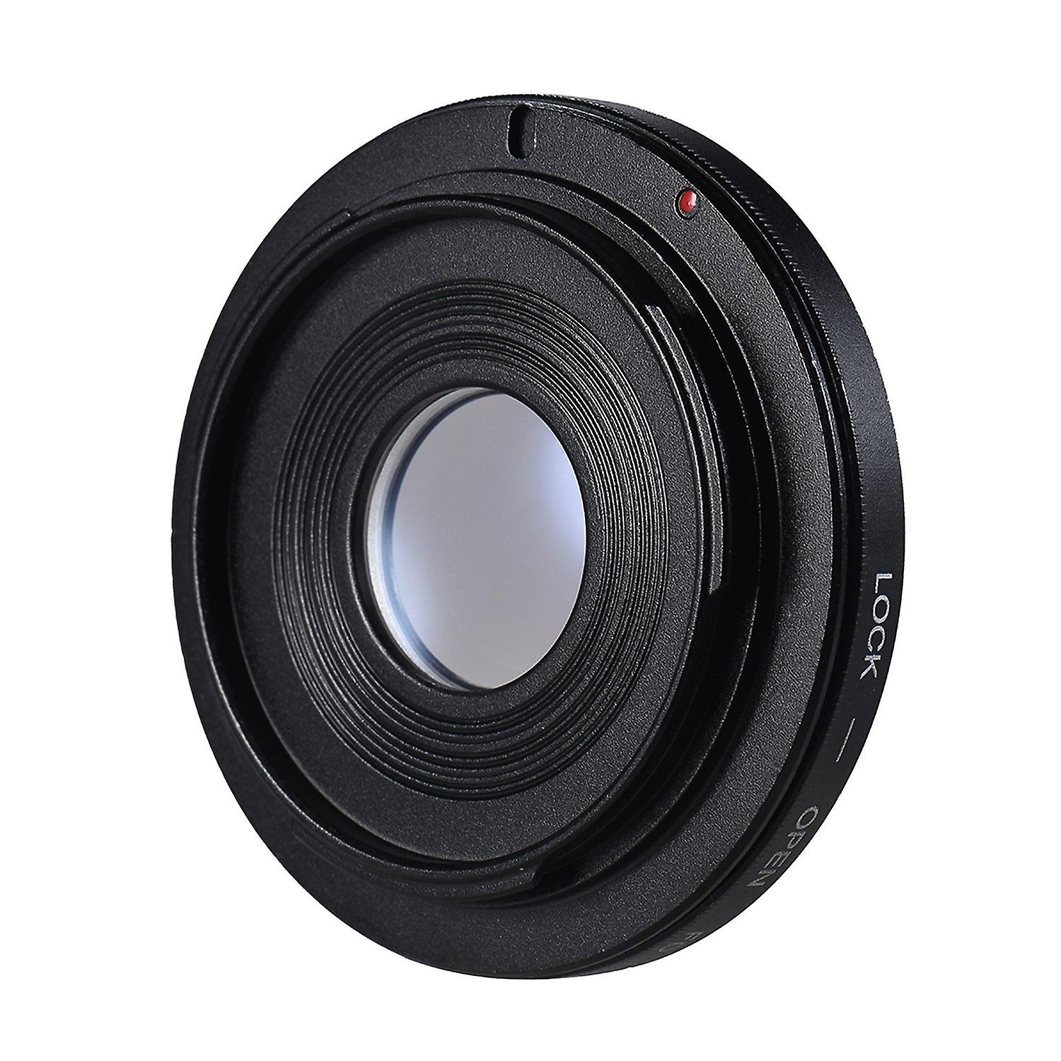 FD-EOS Lens Mount Adapter Camera Lens Adapter Ring with Optical Glass Focus Infinity FD Lens to EOS 