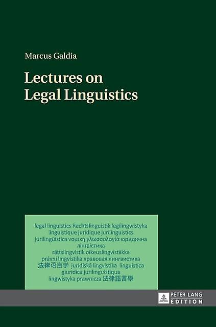 Lectures On Legal Linguistics