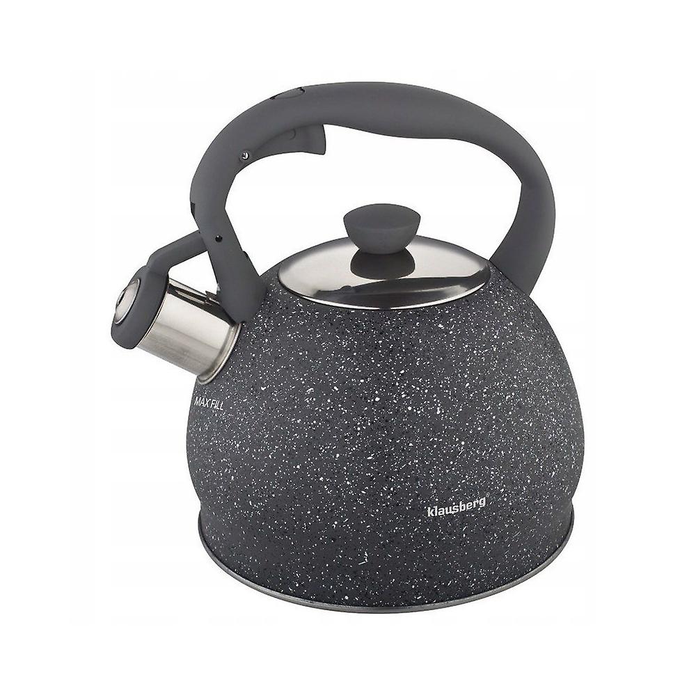 Hervidor Klausberg con silbato 2l Mármol 7736