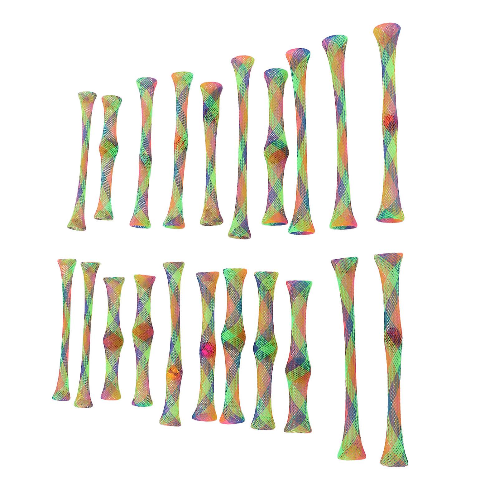 21pcs Cat Spring Toy Nylon Colorful Interactive Scratch and Bite Resistant Pet Coil Tube Toy for Kitten