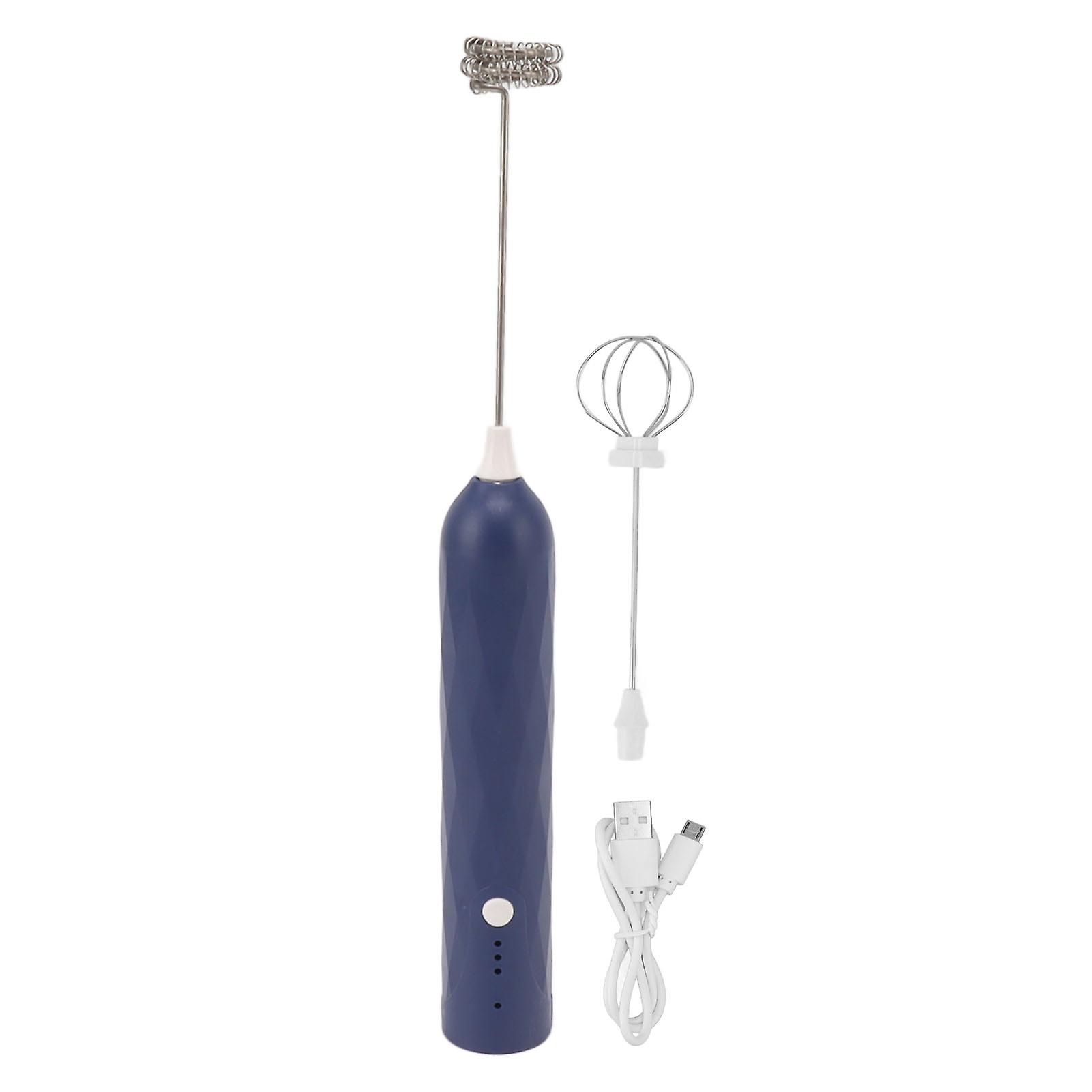 Small Household Egg Beater, Multifunctional Mini Mixer, Handheld Electric Stirrer, Cordless Milk Frother, Coffee Frother, Blue