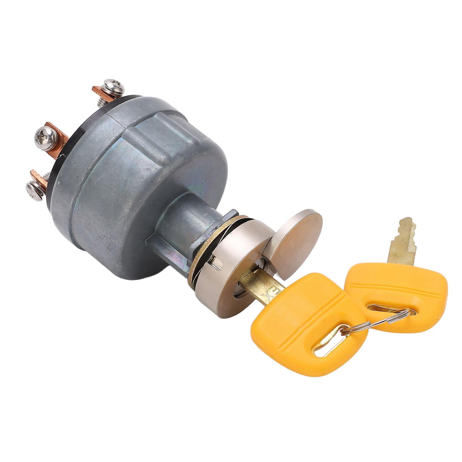 6 Pin Excavator Ignition Start Switch with Key Protection Cover Ignition Starter Switch for Hitachi EX200
