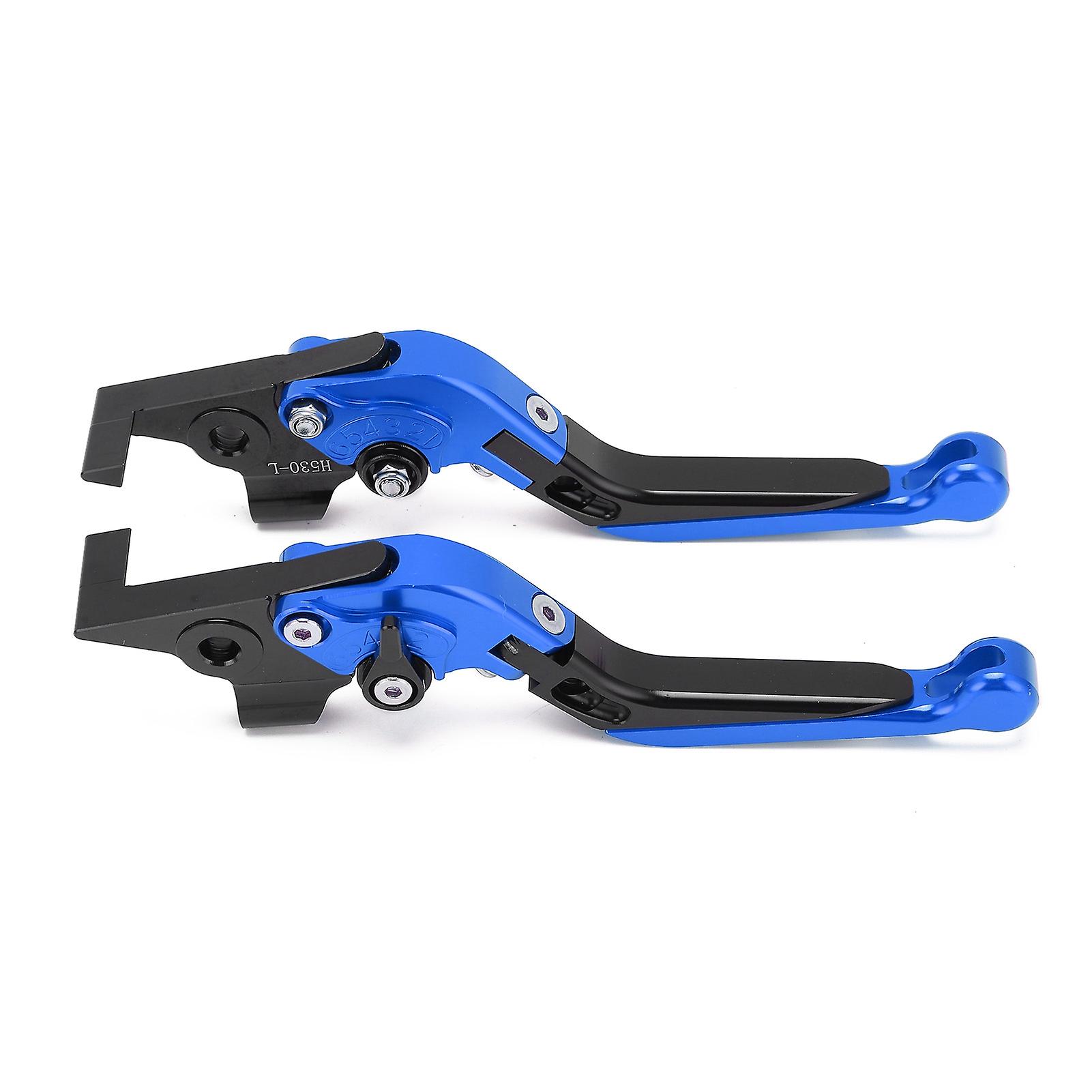 Motorcycle Adjustable Brake Clutch Lever CNC Aluminum Alloy Replacement for YAMAHA TMAX 530 2012‑2019Blue