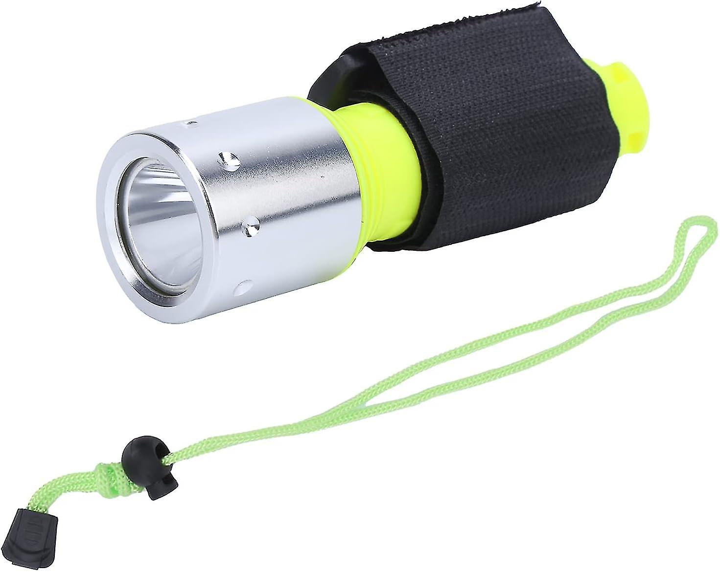 Flashlight, Mini Diving Light Hand Flashlight Portable Waterproof Light Multi-functional Wear Resistant Diving Light - Q1
