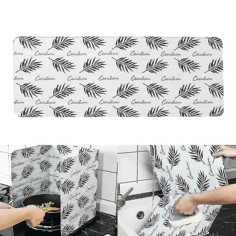 White Foldable Oil-proof and Heat Insulating Shield for Kitchen
