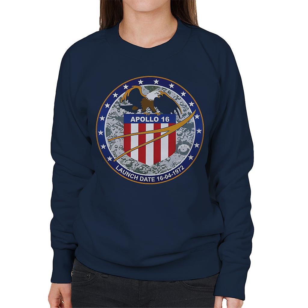 NASA Apollo 16 Mission Badge Women's Sweatshirt