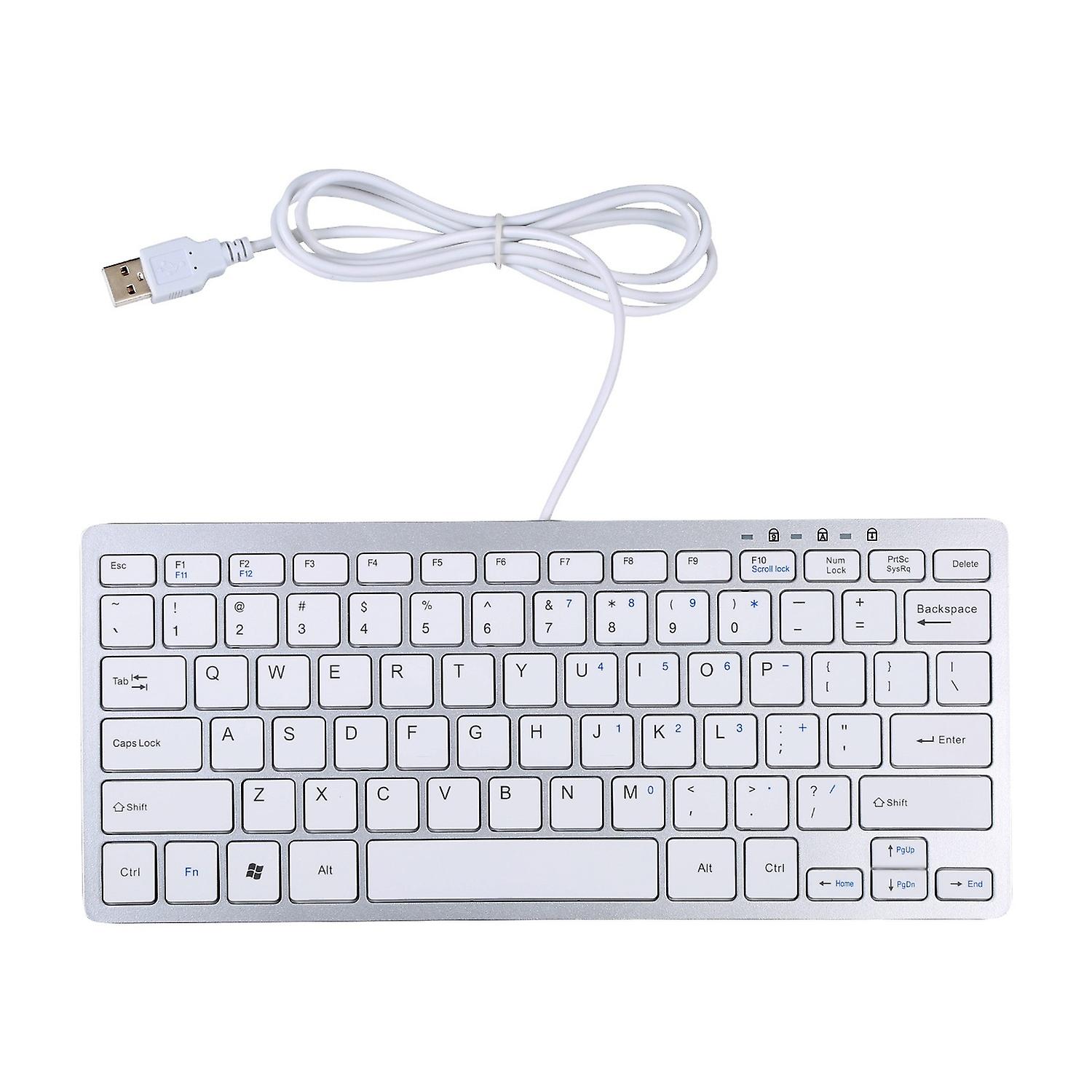 450 78 Keys Ultra-thin USB Wired Keyboard