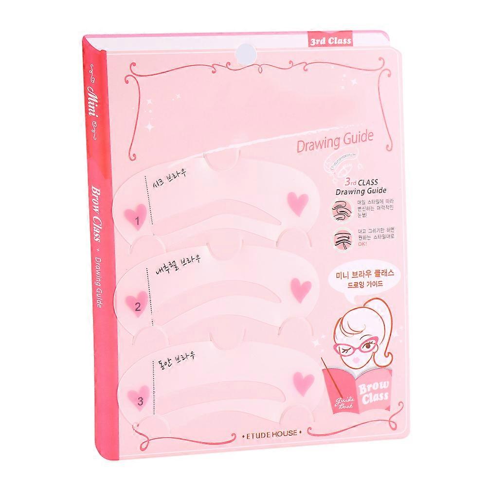3pcs Set Magic Eye Brow Class Drawing Guide Eyebrow Stencil Card Template Helper