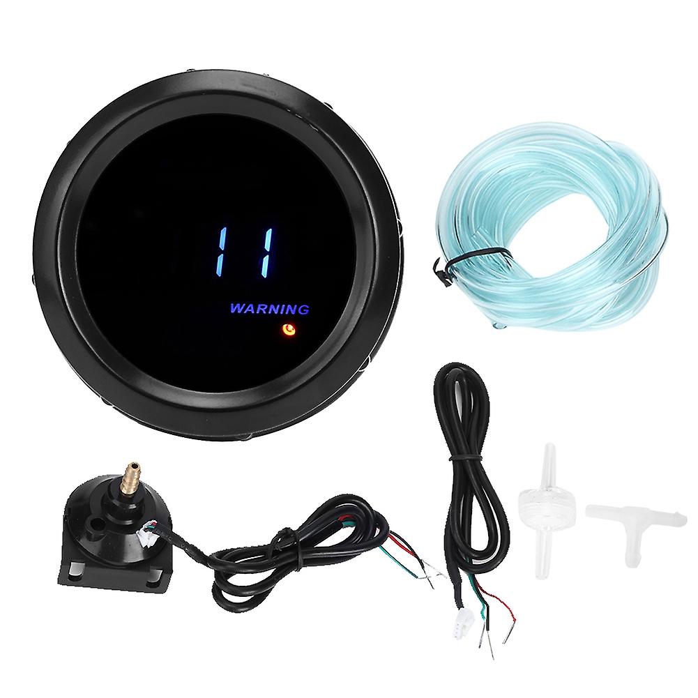 Digital Blue LED Boost Gauge for 12V Cars - Durable, Easy Install, High Precision