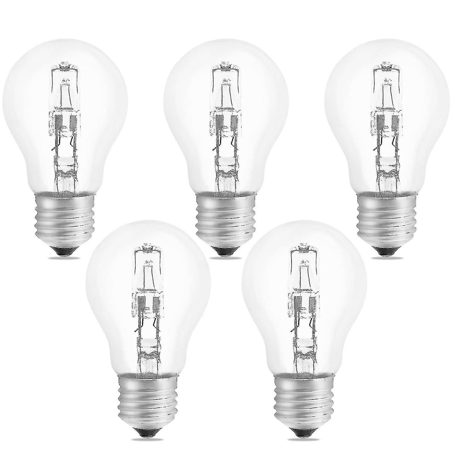 Halogen Bulb E27 A55 42w Dimmable, Ac220-240v, 650lm Warm White 2700k, Transparent E27 Halogen Globe