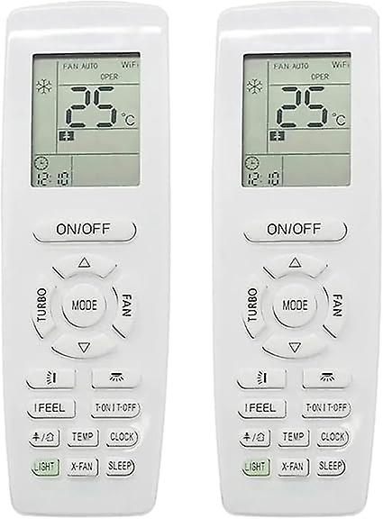 2pcs YAP1F Air Conditioner Remote Control for Heating and Cooling Function Replacement Remote Control