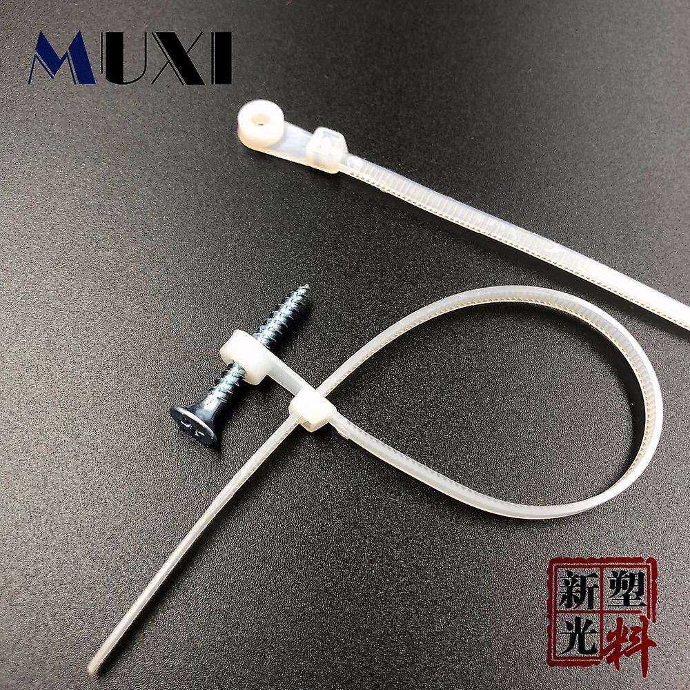 20pcs Nylon Cable Tie 15cm 20cm Fixed Cable Tie, Screws Fixed Cable Tie Head