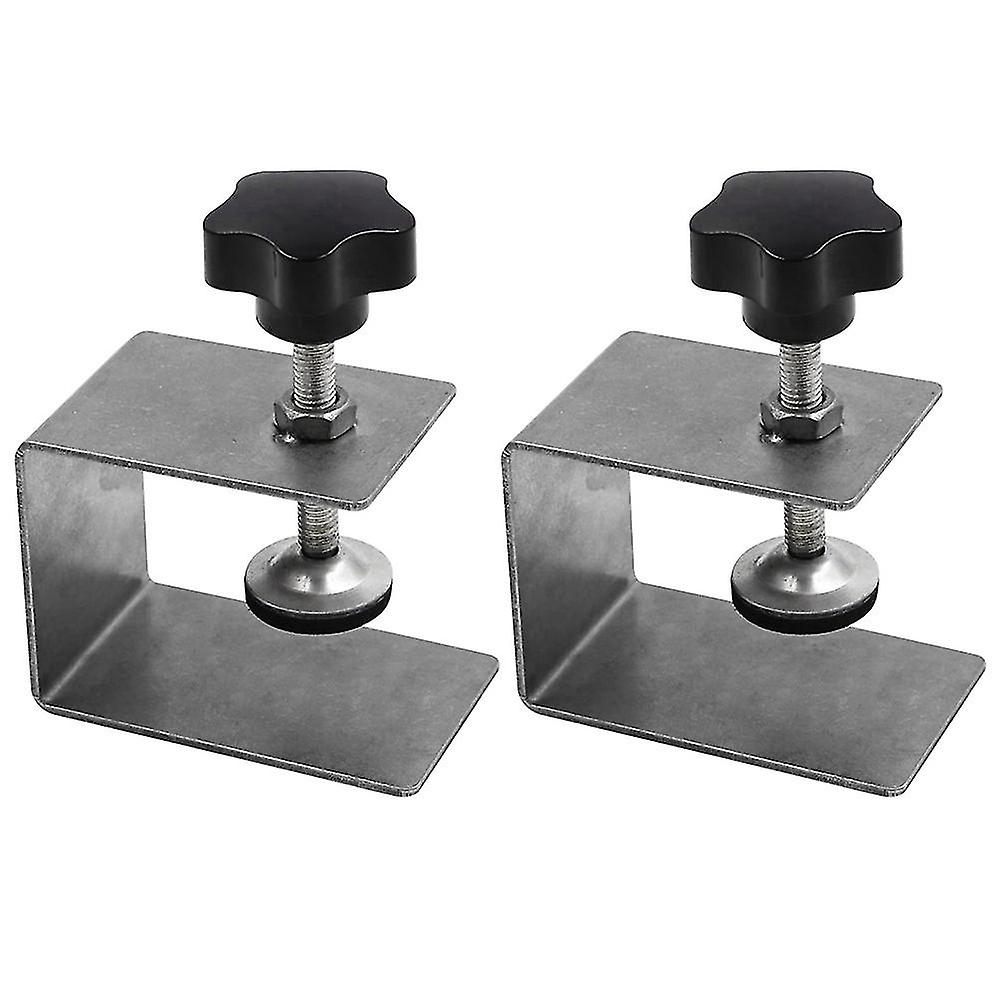 2 Pack Home Improvement Smooth Woodworking Drawer Front Panel Mounting Clip Hardware Clamp Accessori