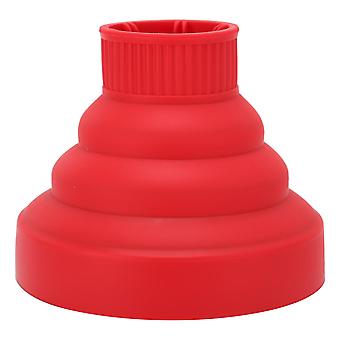 Diffusore portatile pieghevole per asciugacapelli - Diffusore universale per asciugacapelli da viaggio pieghevole, rosso