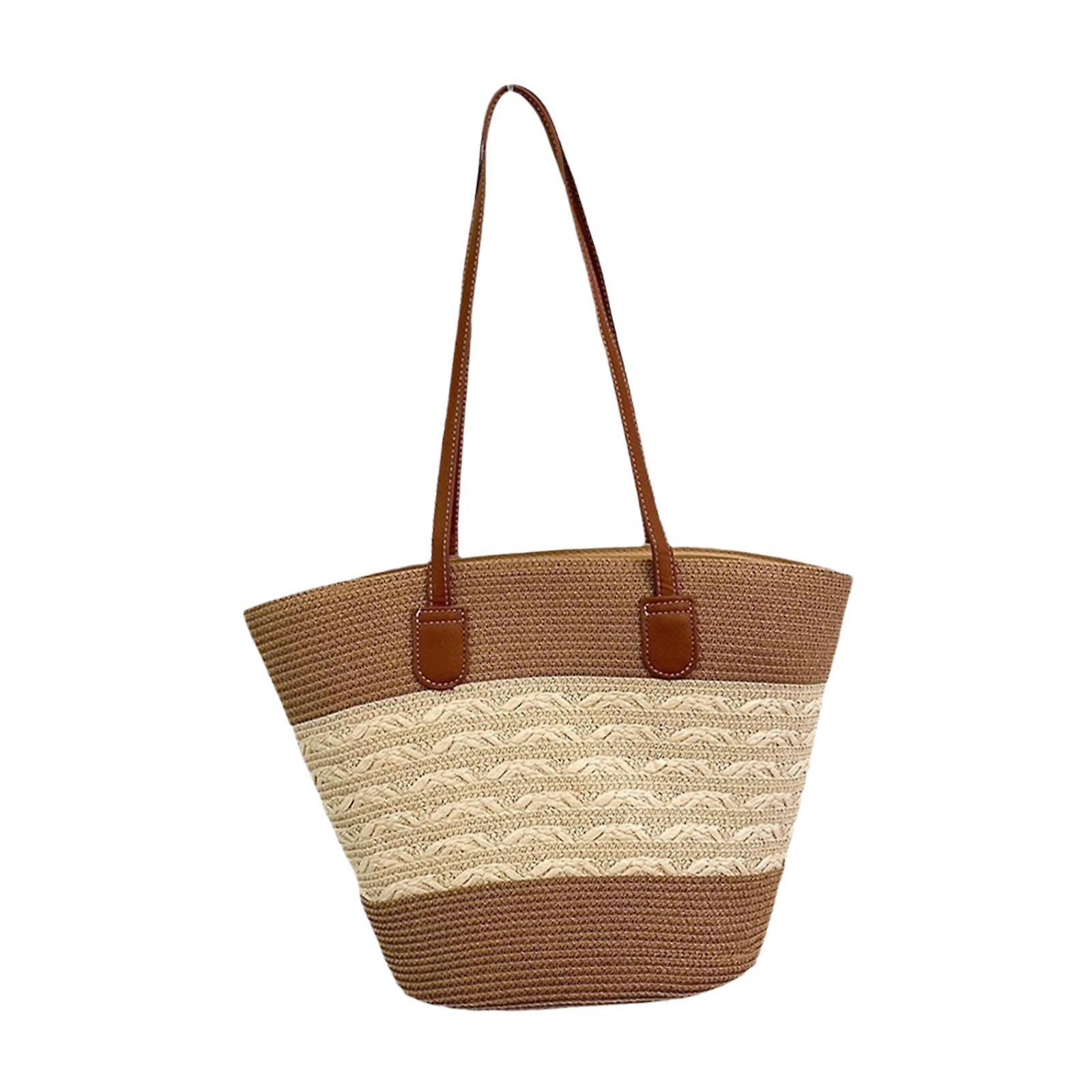 Tissage à la main Femmes Sac à bandoulière d’été Fait à la main Portable Sac à main léger Style A