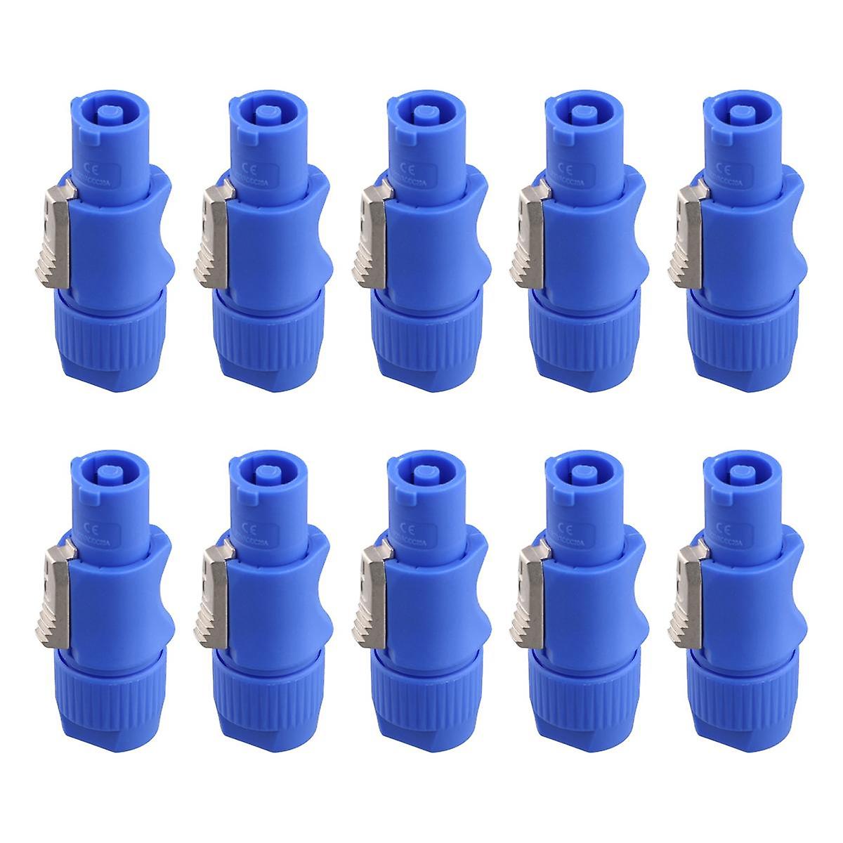 10Pcs 3 PIN Male Powercon Connector Signal Input Jack for Beam Light Stage Light Power Input