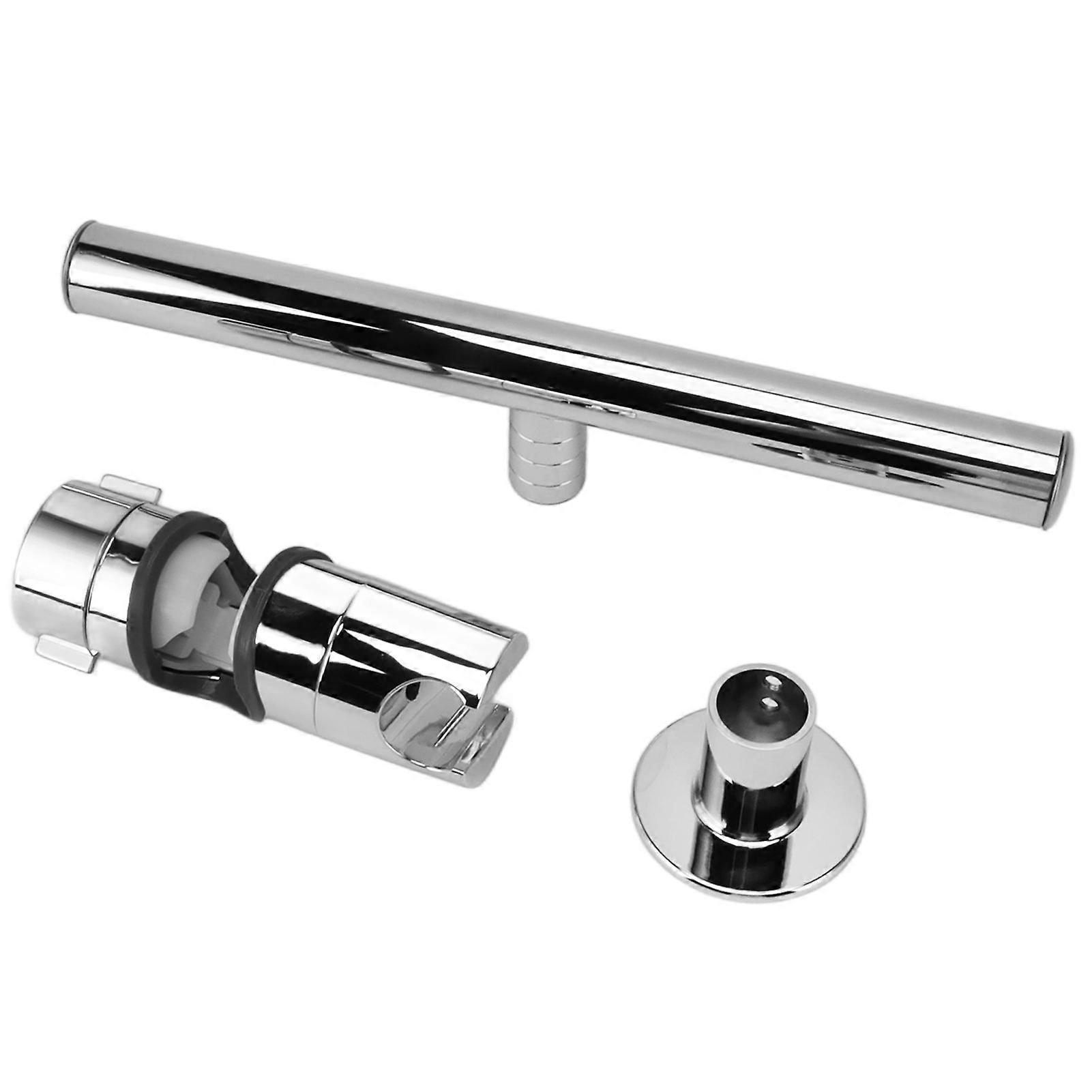 Copper Adjustable Shower Head Holder Set 11.9cm Bracket, 26cm Rod