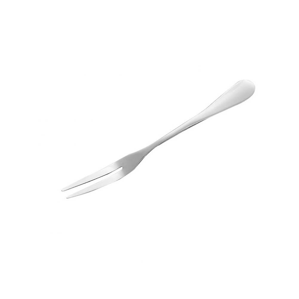 Stainless Steel Fruit Desert Fork Smooth Cake Dinner Serving Fork Tableware(#1)