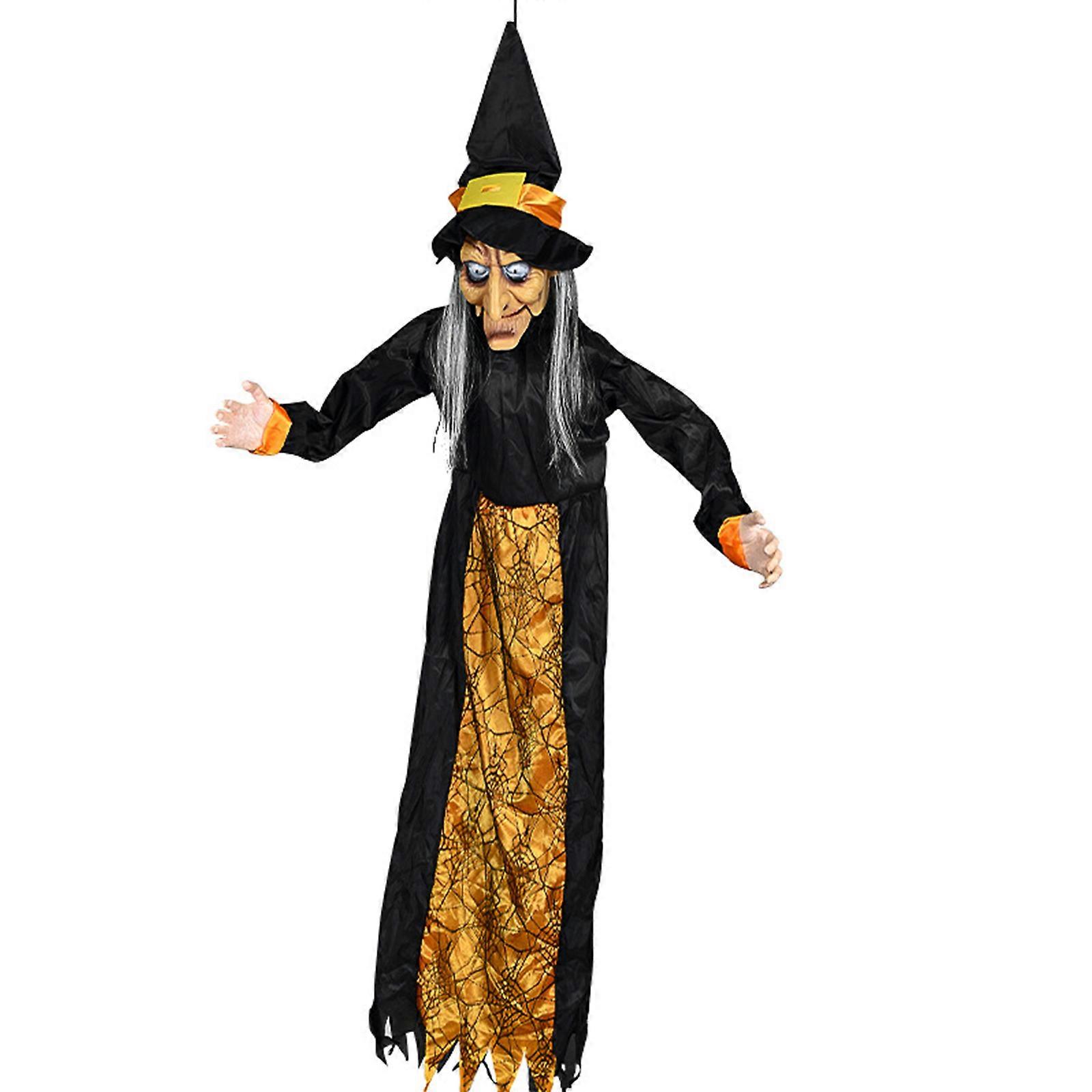 Halloween Sensor Witch Hanging Ghost Sound Control
