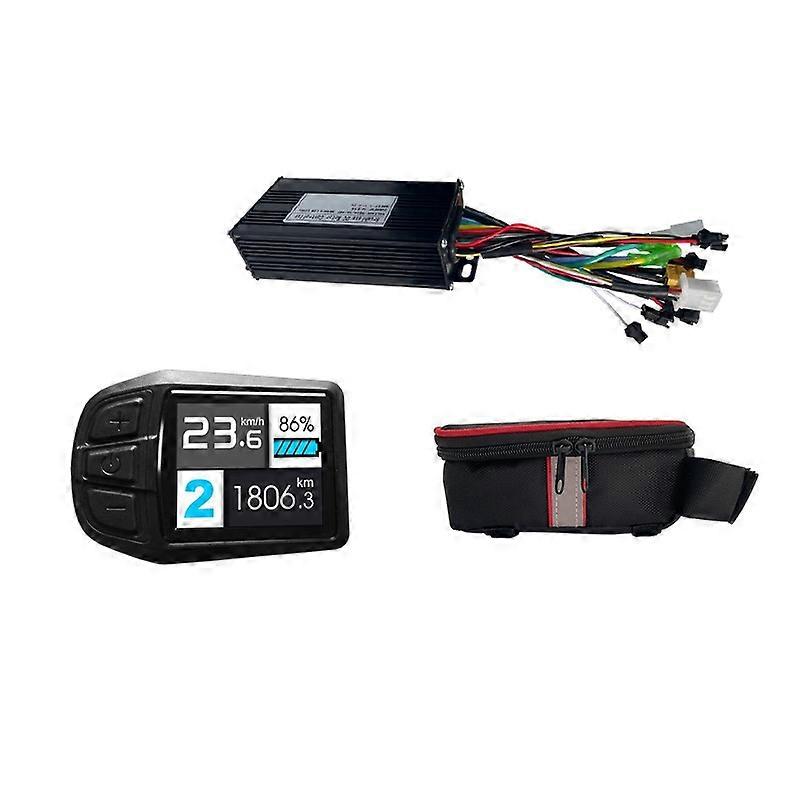 Electric Bicycle Controller 24v 36v 48v 26a Three-mode With Ukc3 Display Screen And Controller Small Bag