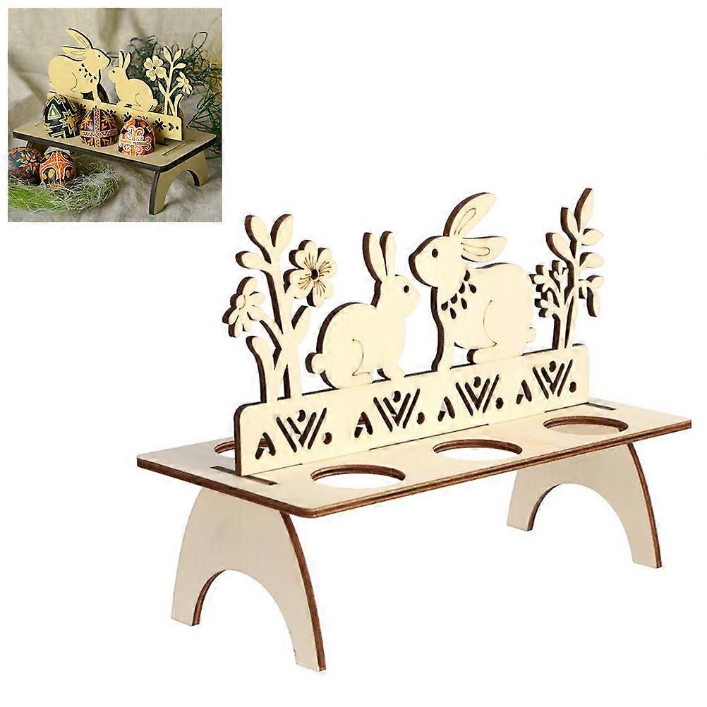 Easter Egg Rack DIY Easter Egg Wooden Stand Holder Hen Easter Home Decor