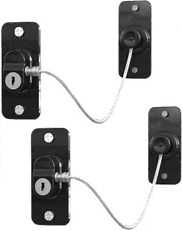 Window Child Safety Locks, 2 Pcs Professional Window Restrictor Locks, Multifunction Safety Locks for Child and Pet