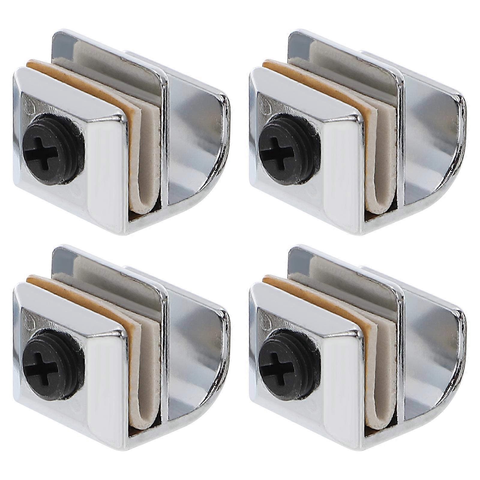 4pcs Glass Door Handle Punch Free Zinc Alloy Glass Shower Door Handle Accessory