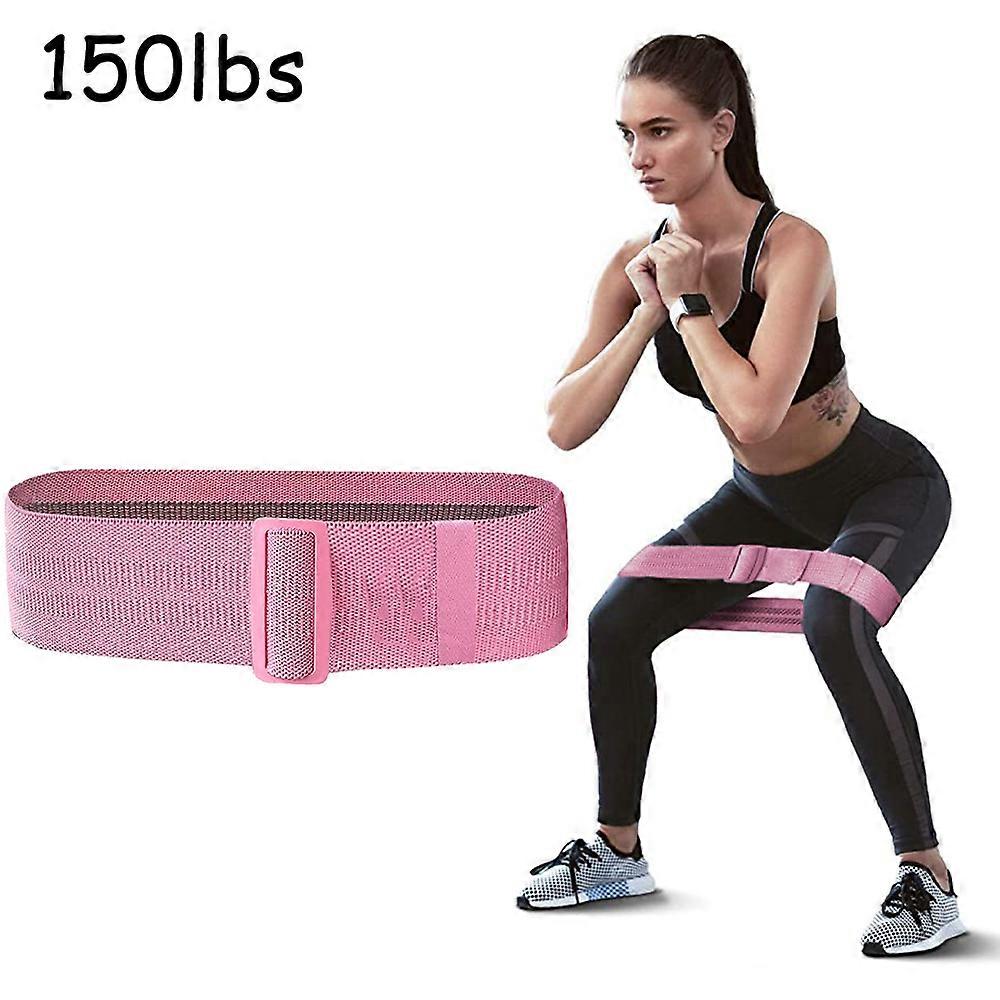 Resistance Bands Set compatible with Legs and Butt Adjustable Workout Bands Exercise Bands, Non Roll Up Non-Slip Fabric Booty Bands, High Elastic Squa