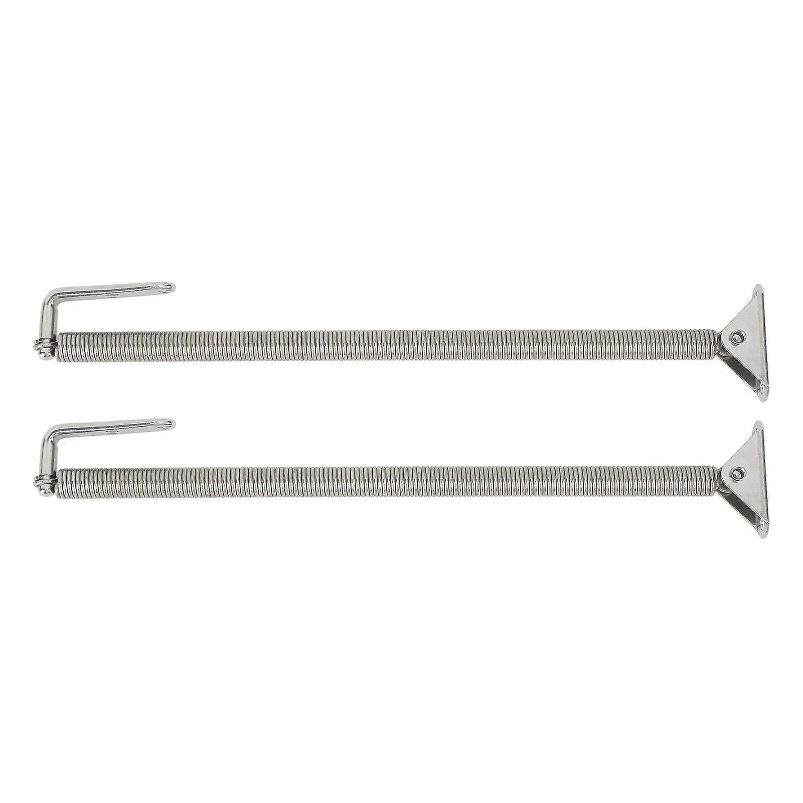 Boat Hatch Support Spring Adjuster 2 Pcs Stainless Steel Porthole Door Lid for Yachts Campers 225x15mm