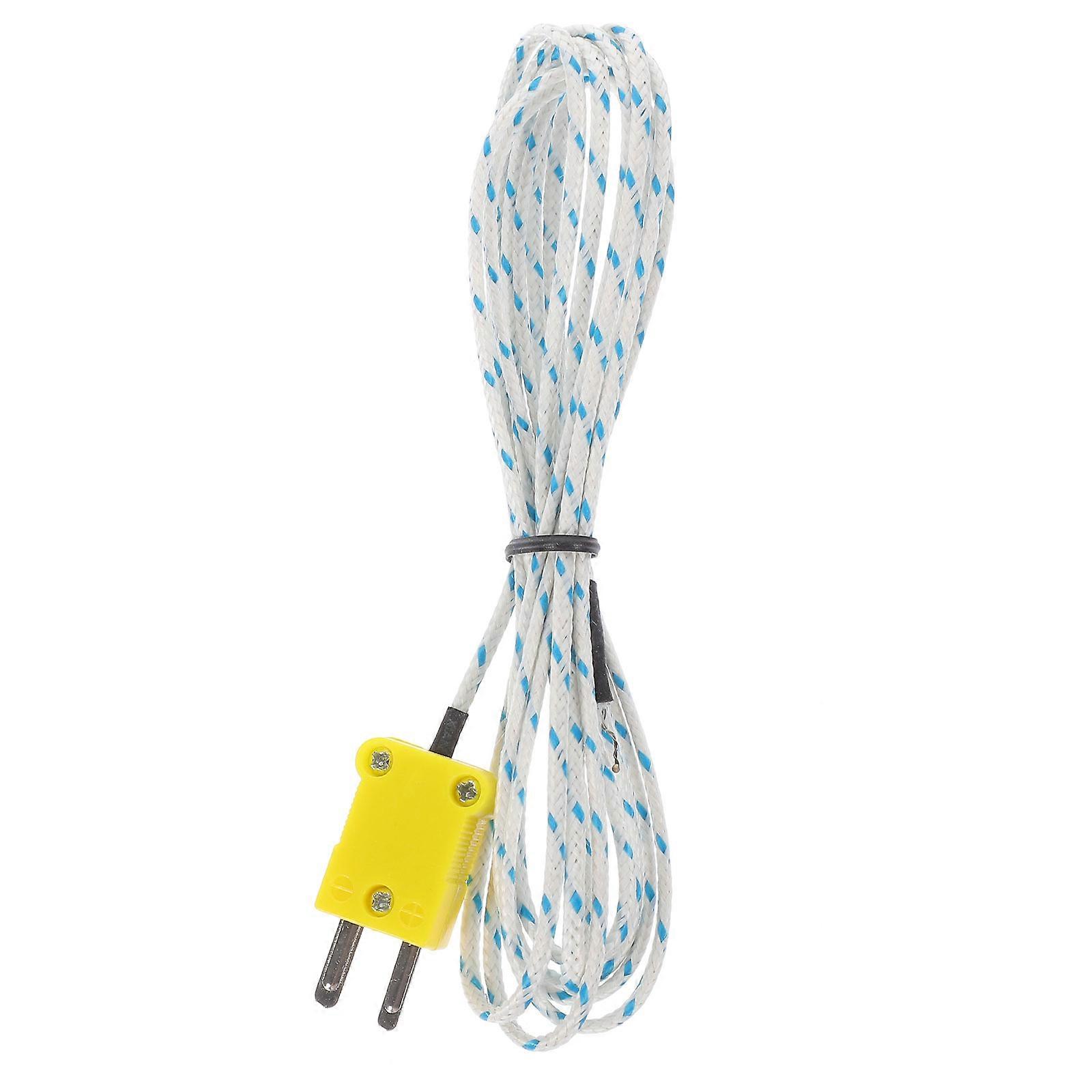 3pcs Temperature Probe 2m K Type Temperature Probe Sensor Long Probe Temp Sensor