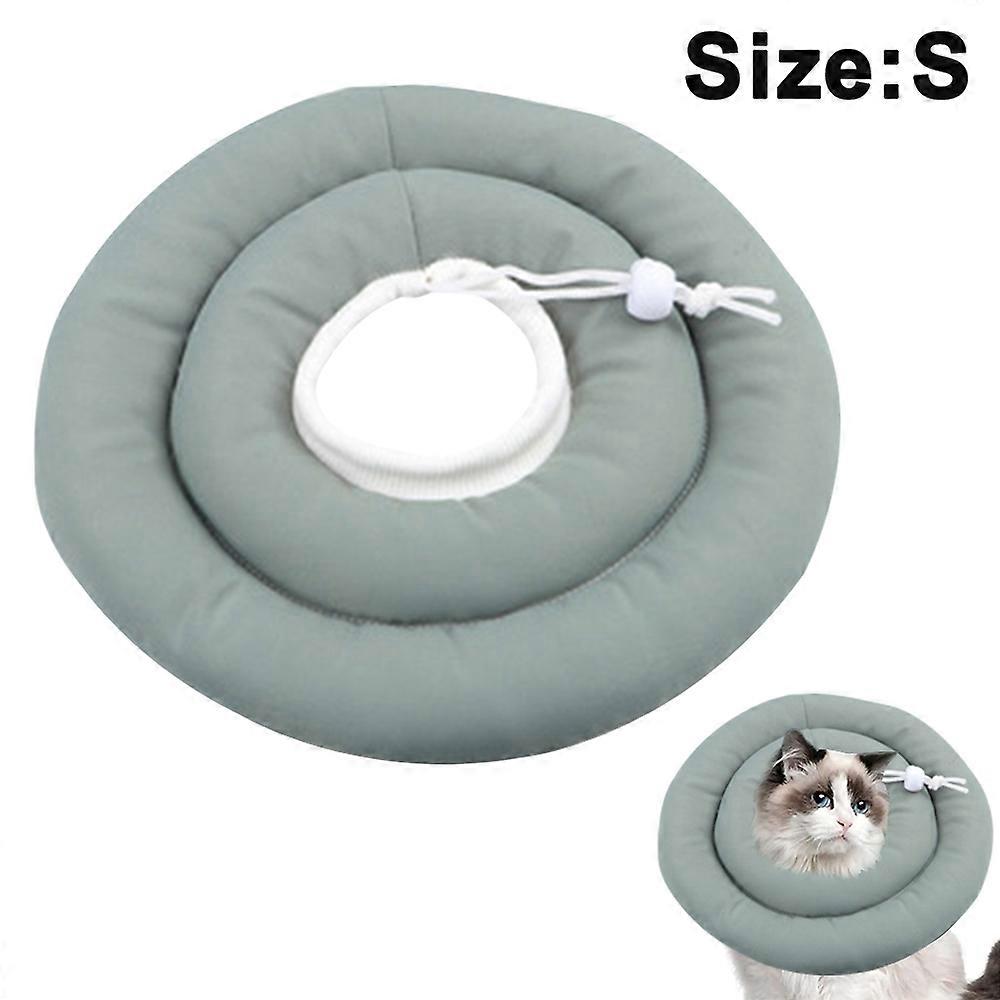 PPIAO Comfy UFO Pet Recovery Collar, Water-Resistant Soft Adjustable Protective Collar After Surgery for Dogs and Cats, Collar Safe Anti-bite UFO Woun