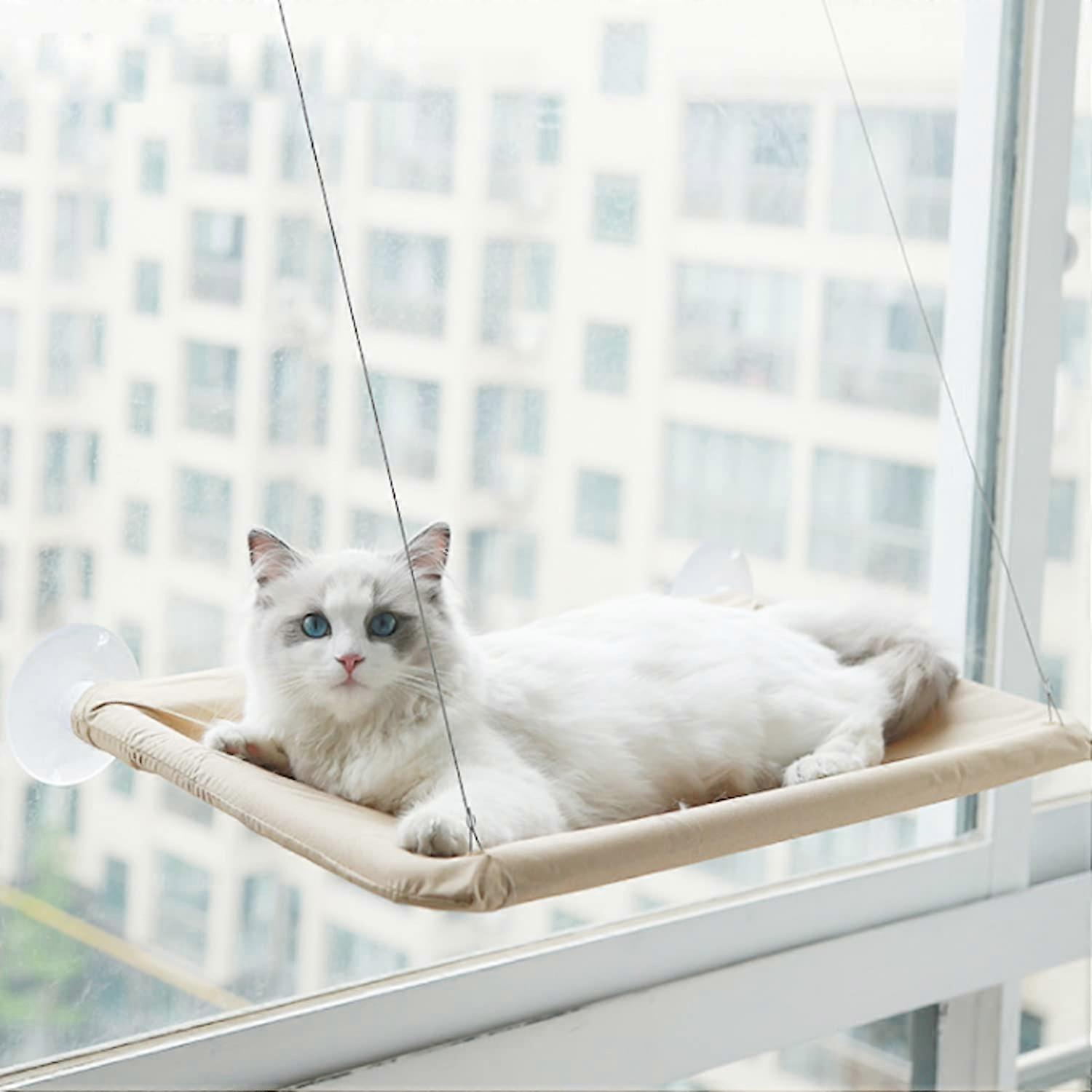 Cat Window Hammock Cat Window Hammock Cat Window Seat Bed With Button Suction Cups Cat Rest Seat Sunbathing Window Seat For All Cats Cat Up To 17Kg