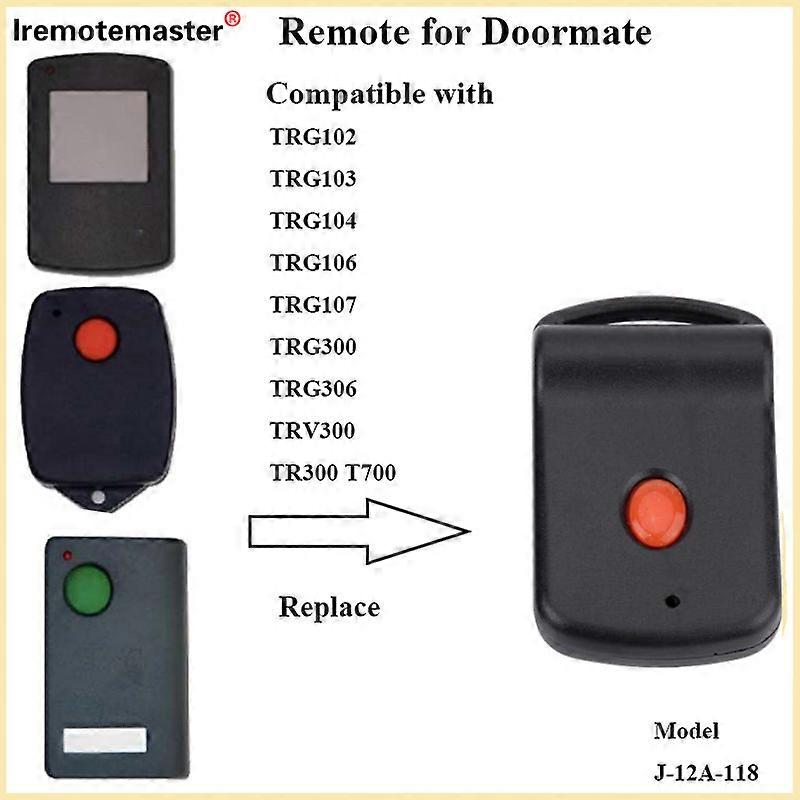 For Doormate TRG107 T700 TRG-306 TRG102 Garage Door Remote Control 303Mhz Gate control For Garage Command Opener