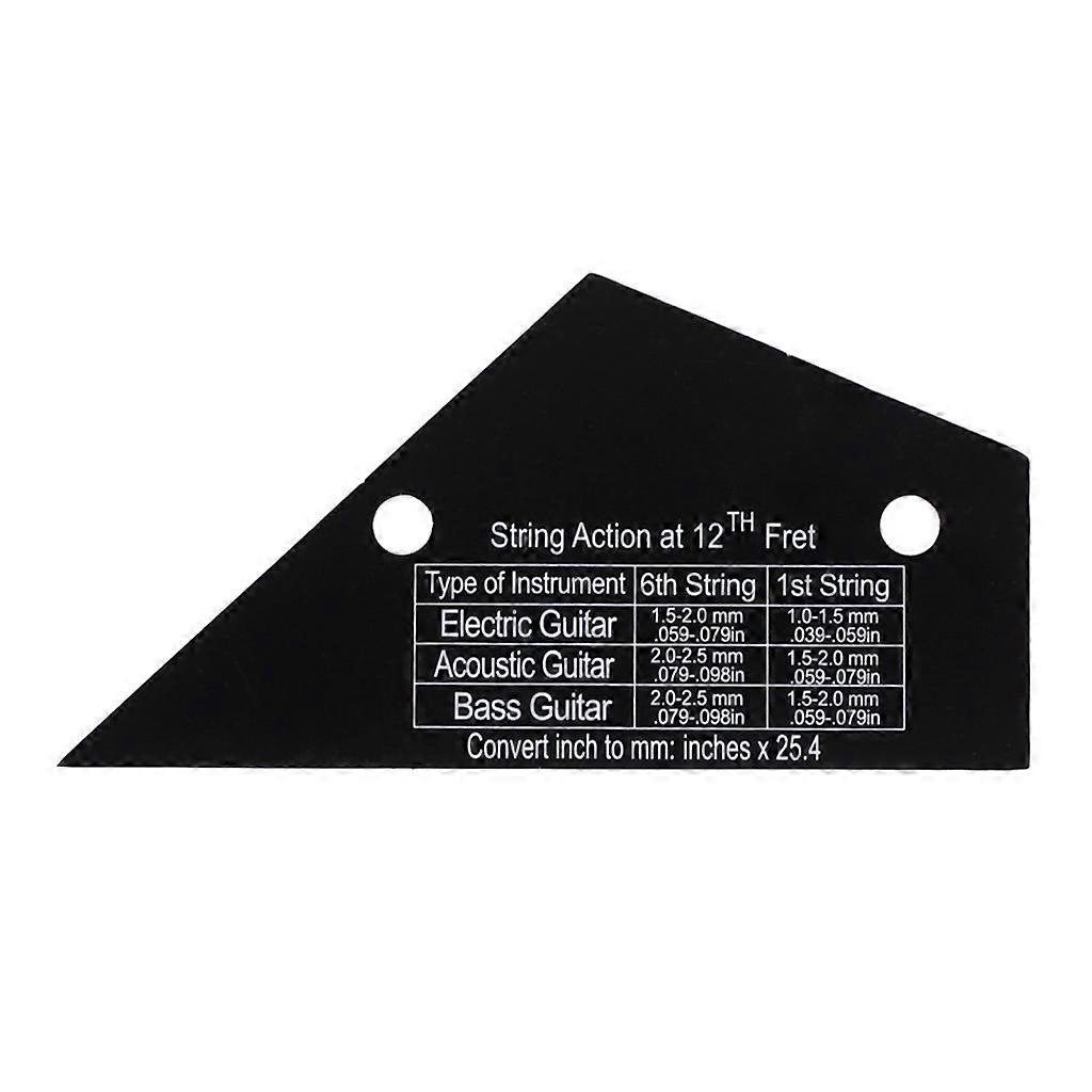 String Action Ruler Gauge Guitar Fret Leveling Ruler Fret Catcher Luthier Tool