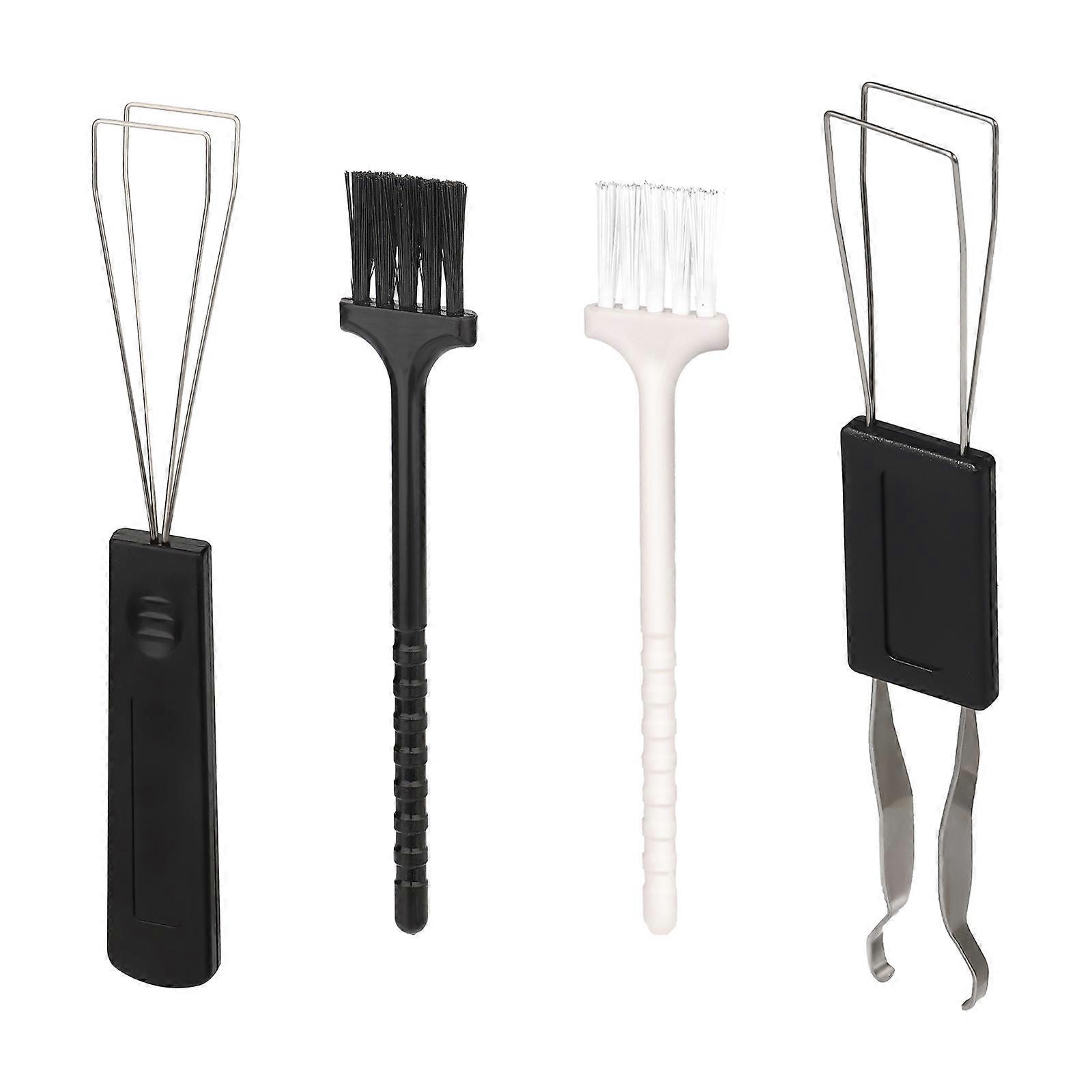 2pcs Keyboard Keycap Puller+ 2pcs Cleaning Brushes Universal Mechanical Keyboard