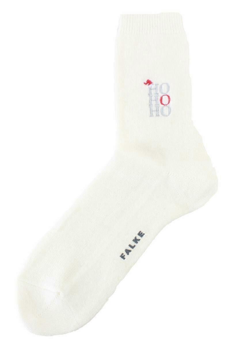 Falke Cosy Wool Ho Ho Ho Socks - Off-White