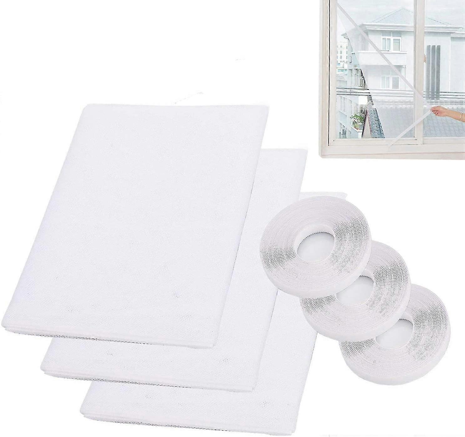 3pcs Mosquito Nets For Window 1.3m X 1.5m Insect Screen Net Fly Window Screen
