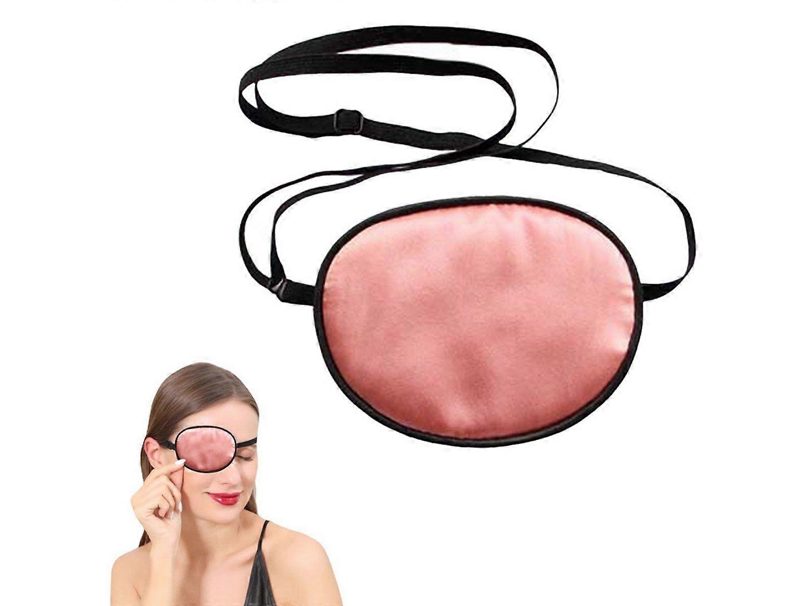 1Pc 100% Mulberry Silk Eye Patch for Adults - Pink