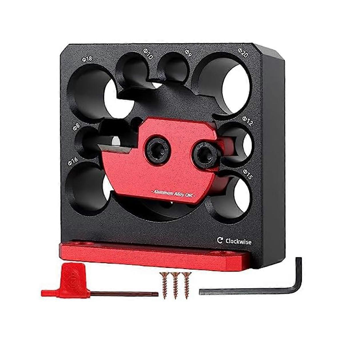6PCS Dowel Maker Jig Kit,Metric 8mm to 20mm Adjustable Dowel Maker,with Carbide Blade,for Wooden Ro
