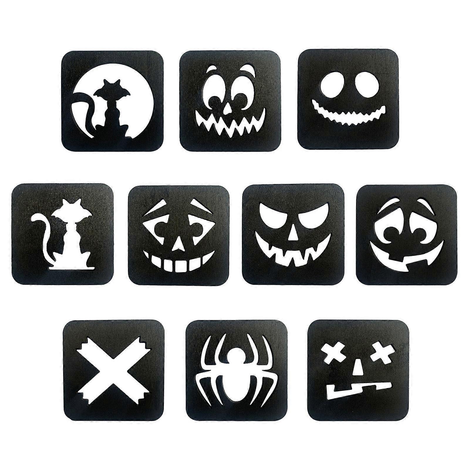 Halloween Hollow Pattern Cup Mat Reusable Non-slip Cup Pad Birthday Gift