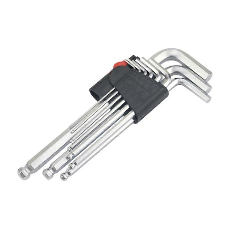 9Pieces Double-End Hex Key L-Wrench Set Professional Repairing Kit Hand Tool
