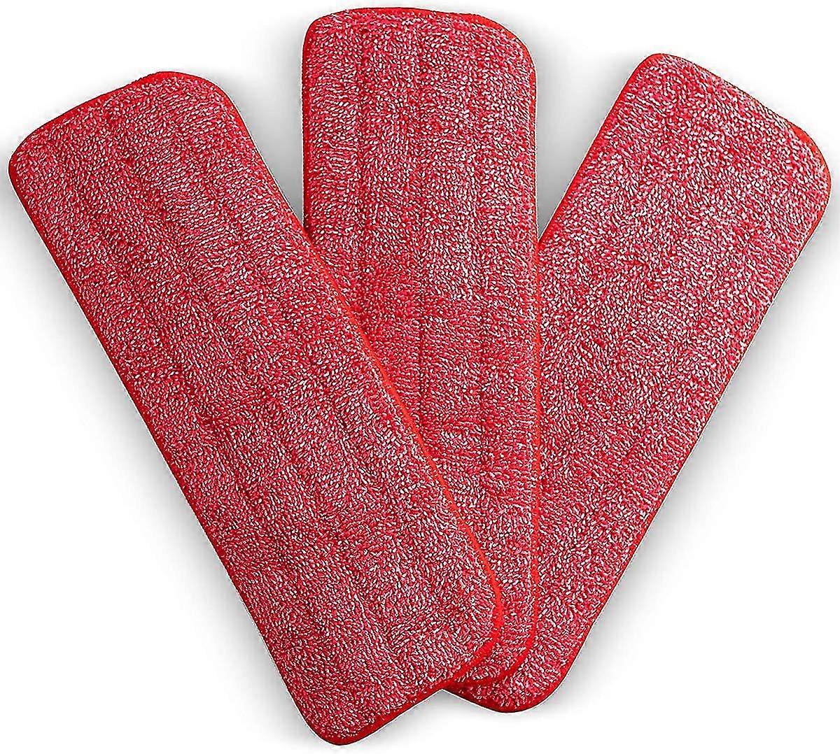 Microfiber Spray Mop Replacement Head, 3 Pack Reusable Pros Head Wet Dry Mops Refill