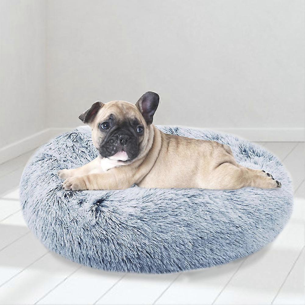 Light Blue Pet Warm Fur Fluffy Bed