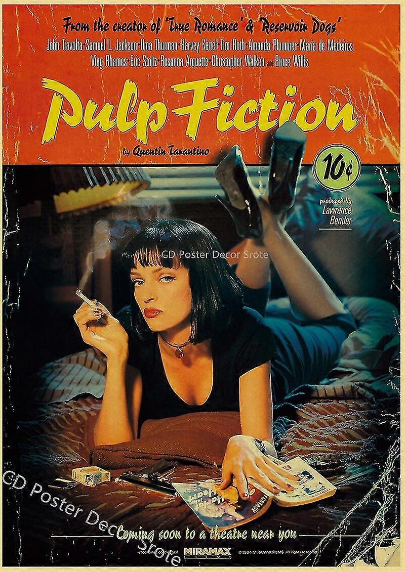 Κλασική αφίσα σειράς ταινιών: το beetlejuice/kill bill/fight club, χαρτί kraft, vintage home room, μπαρ, café διακόσμηση, τέχνη, τοιχογραφία,