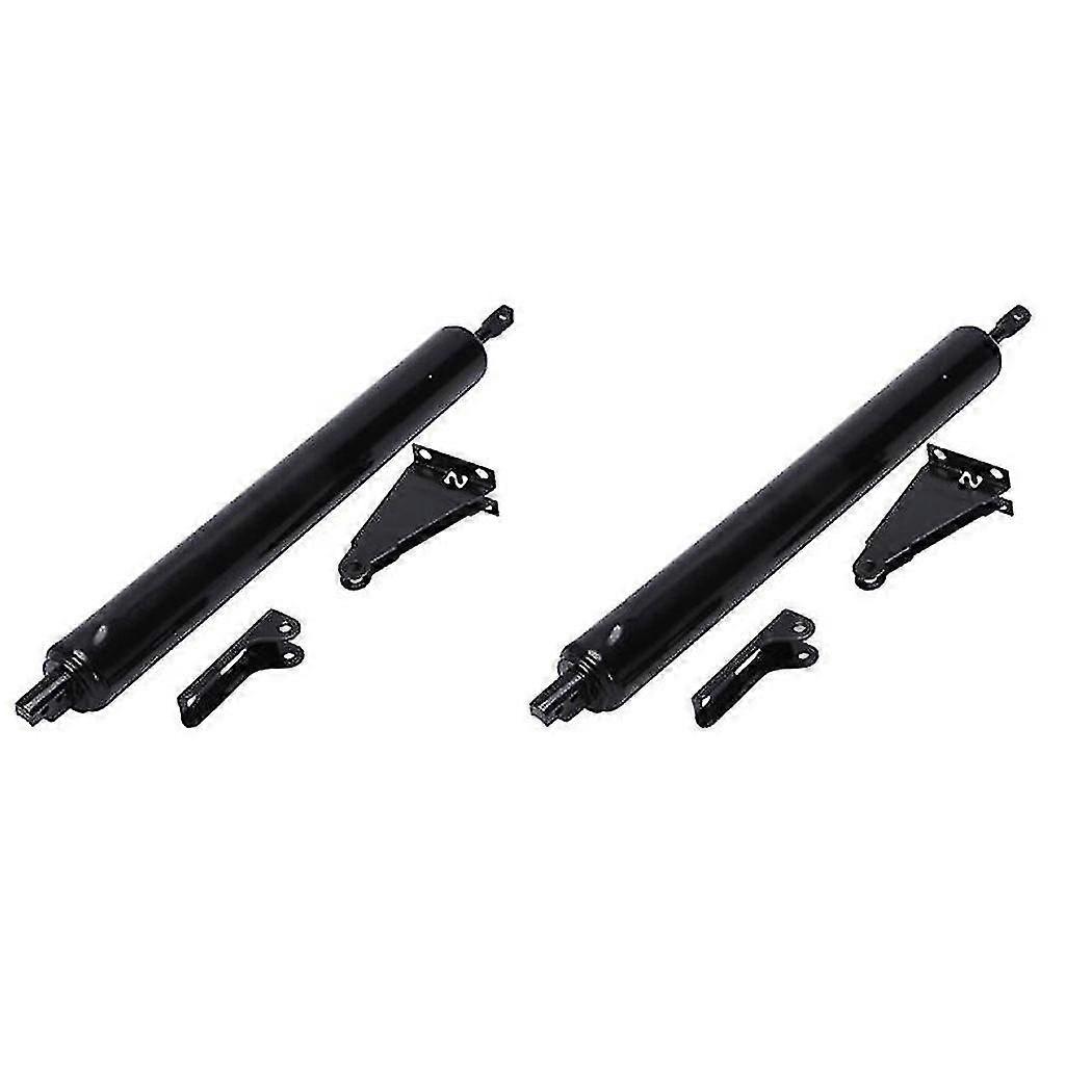 2x Black Heavy-duty Door Pneumatic Closer For Standard Storm Doors