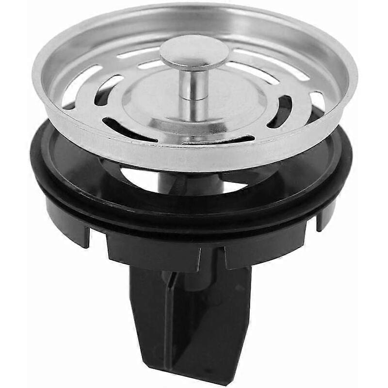 Garbage disposal, kitchen sink drain plug filter