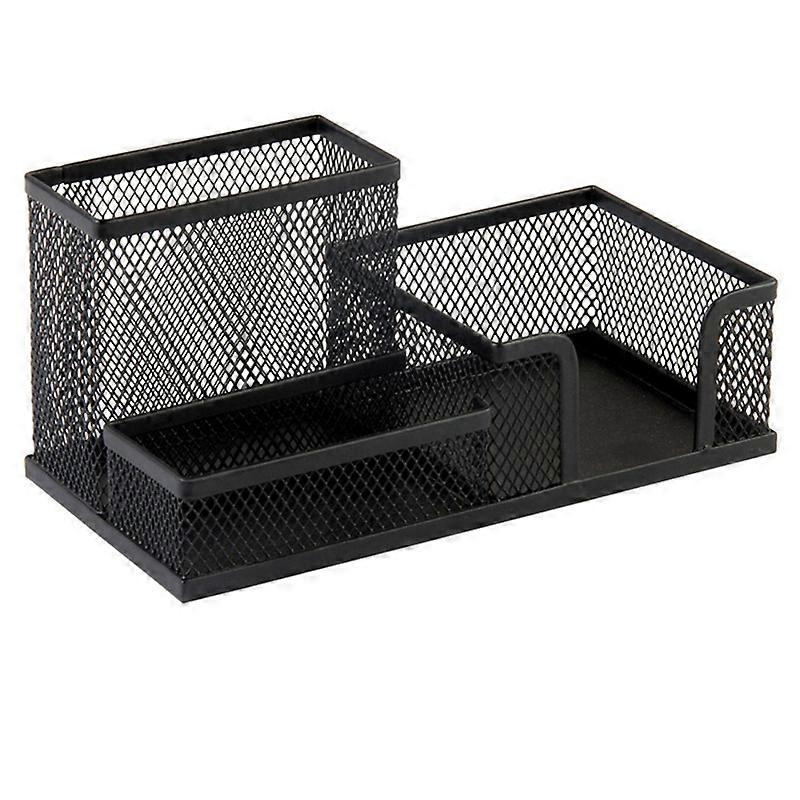 Metal Mesh Desktop Pen Holder Organizer Office Home Stationery Storage Case